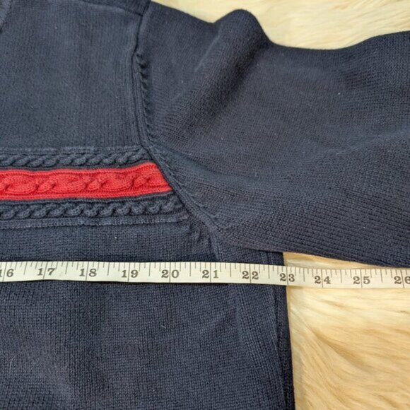 Vintage Tommy Hilfiger Navy Blue Crewneck Sweater Women Size 2XL - Picture 2 of 5